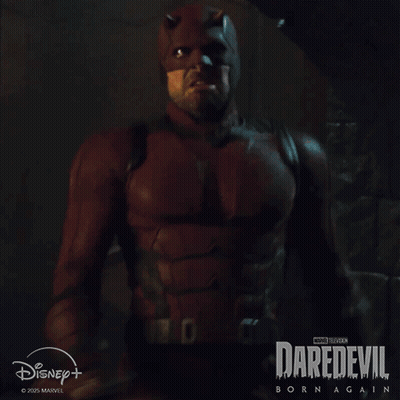Man In Daredevil Costume Screaming GIF