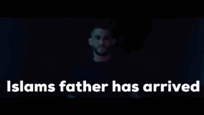 Man In Dark Room Islams Father Has Arrived GIF