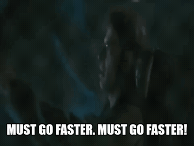Man in Dark Room Must Go Faster Must Go Faster
