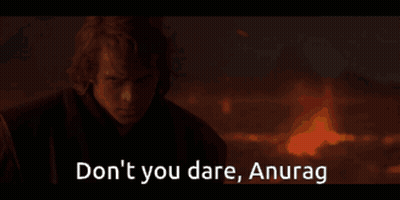 Man In Dark Room Saying Don't You Dare Anurag GIF