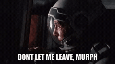 Man In Dark Room Saying Dont Let Me Leave Murph GIF