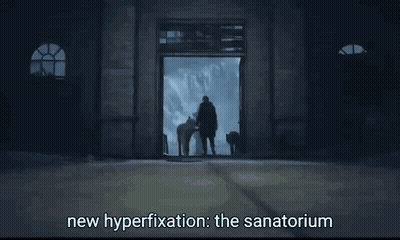 Man in Dark Room Saying New Hyperfixation The Sanatorium