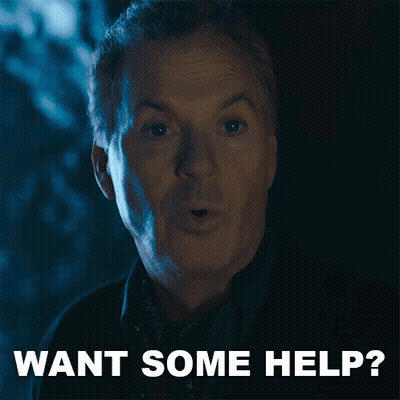 Man In Dark Room Saying Want Some Help GIF