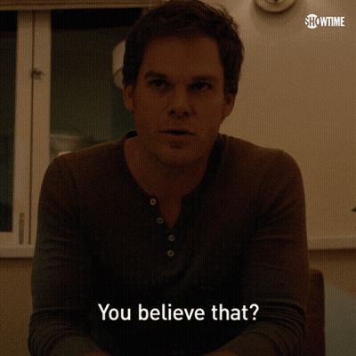 Man In Dark Room Saying You Believe That GIF