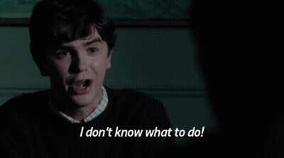 Man In Dark Room Says I Don't Know What To Do GIF