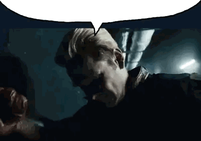 Man In Dark Room With Speech Bubble Sticker