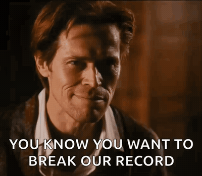 Man In Dark Room You Know You Want To Break Our Record GIF