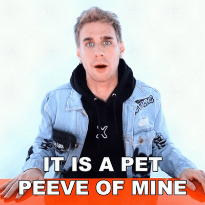 Man In Denim Jacket And Black Hoodie Says It Is A Pet Peeve Of Mine GIF