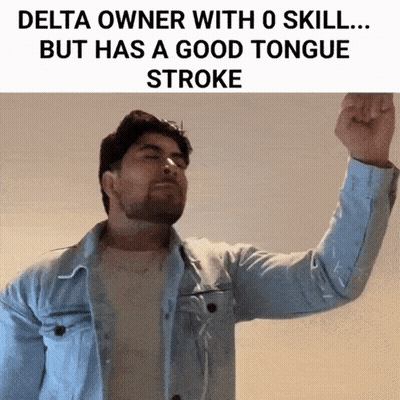 Man In Denim Jacket Raising Fist GIF