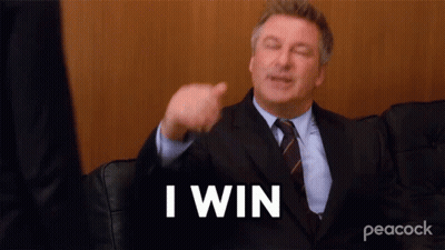 Man In Denim Jacket Saying When You Win GIF