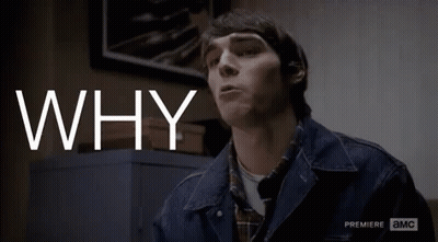 Man In Denim Jacket Says Why GIF