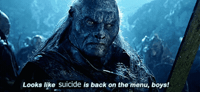 Man In Denim Shirt Crosses Fingers GIF