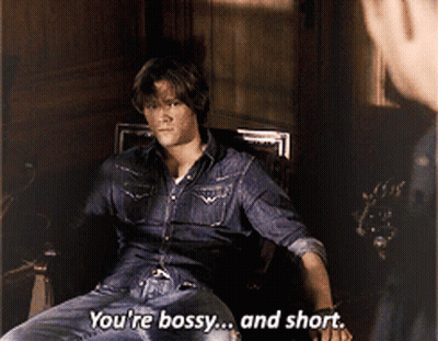 Man in Denim Shirt Saying You're Bossy and Short