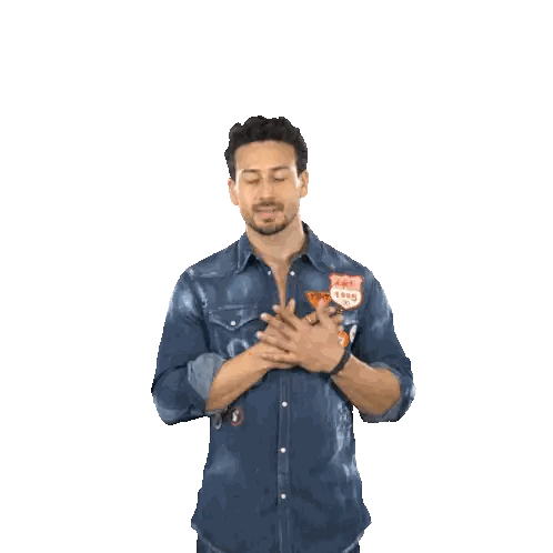 Man In Denim Shirt With Haay E Sticker