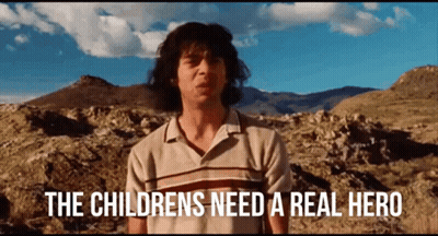 Man In Desert Children Need A Real Hero GIF