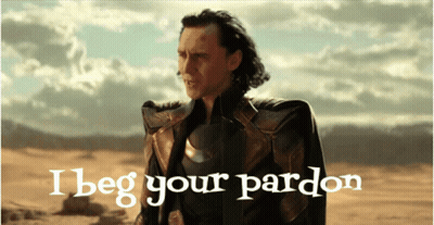 Man In Desert Saying I Beg Your Pardon GIF