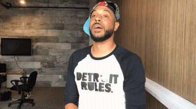 Man In Detroit Rules Shirt GIF