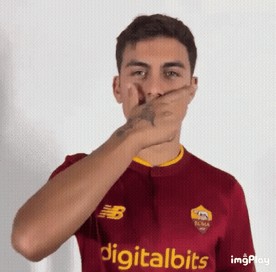 Man In DigitalBits Jersey Covering Mouth GIF