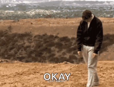 Man In Dirt Saying Okay Cant Breath GIF