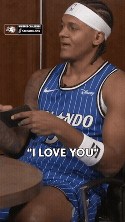 Man In Disney Orlando Jersey Says I Love You GIF