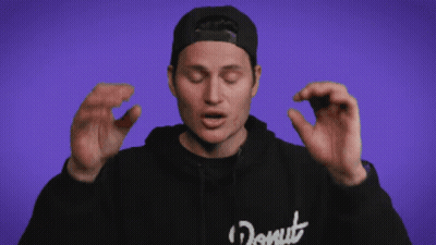 Man In Donut Hoodie Making Funny Face GIF