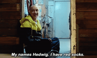 Man In Doorway Saying My Names Hedwig I Have Red Socks GIF