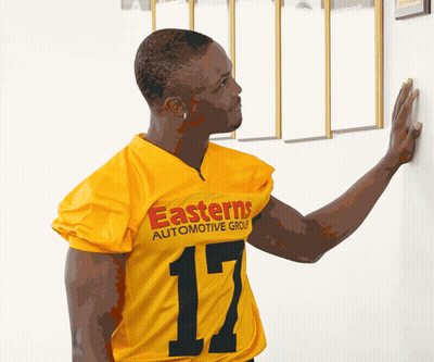 Man In Easterns Automotive Group Jersey GIF