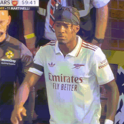Man In Emirates Fly Better Shirt Brick Wall GIF