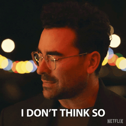 Man In Eyeglasses Says I Dont Think So GIF