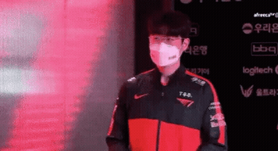 Man In Face Mask And Red Jacket GIF