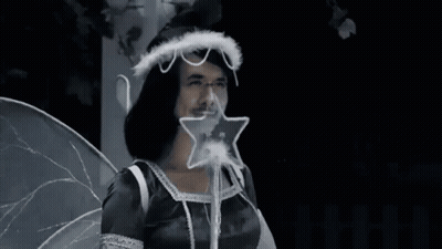 Man In Fairy Costume Saying Abra GIF