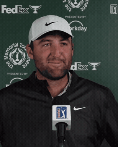 Man In FedEx Hat And Nike Jacket GIF