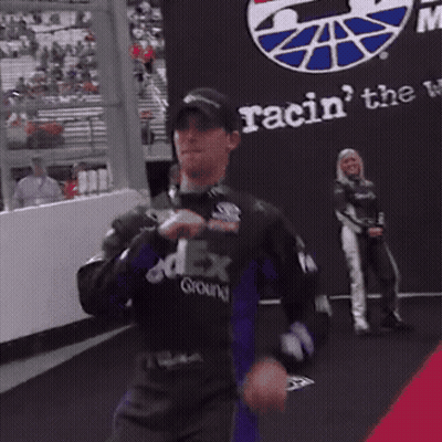 Man In FedEx Uniform Kneeling GIF