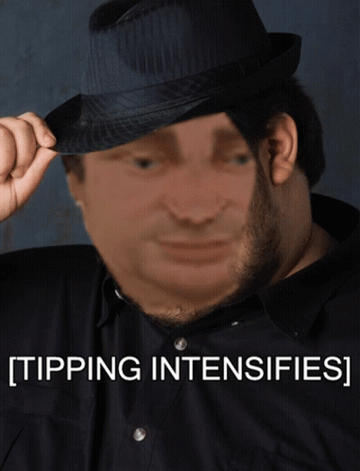 Man In Fedora Hat Tipping Intensifies GIF