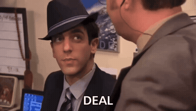 Man In Fedora Talking Deal GIF