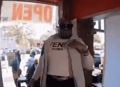 Man In Fendi Roma Shirt GIF