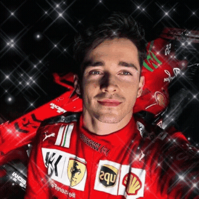 Man In Ferrari Uniform Taking Photo GIF