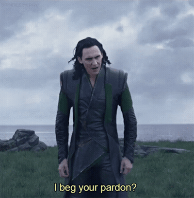 Man In Field Saying I Beg Your Pardon GIF