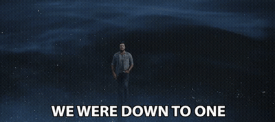 Man In Field Saying We Were Down To One GIF