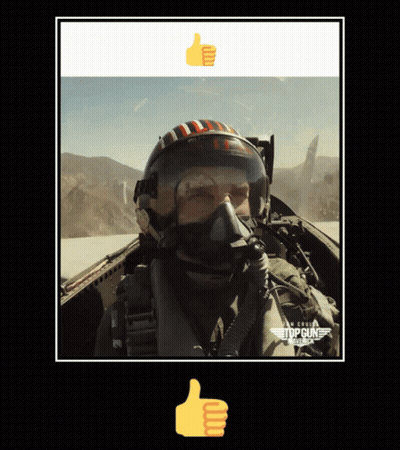 Man In Fighter Jet With Thumbs Up GIF