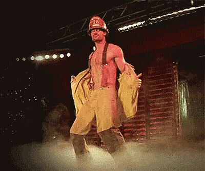 Man In Firefighter Costume Dancing GIF