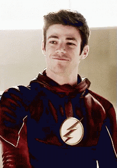 Man In Flash Costume Smiling GIF