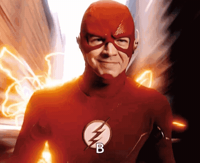 Man In Flash Costume With B GIF