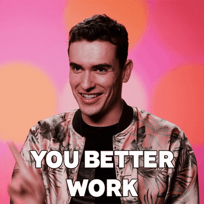 Man In Floral Jacket Saying You Better Work GIF