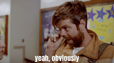Man In Floral Shirt Saying Obviously GIF