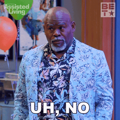 Man In Floral Shirt Saying Uh No GIF