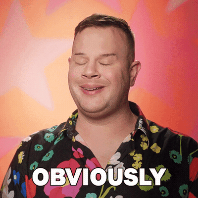 Man In Floral Shirt Says Obviously GIF