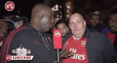 Man In Fly Emirates Shirt Talking GIF