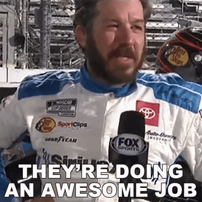 Man In Fox Sports Jacket Talking Into Microphone GIF