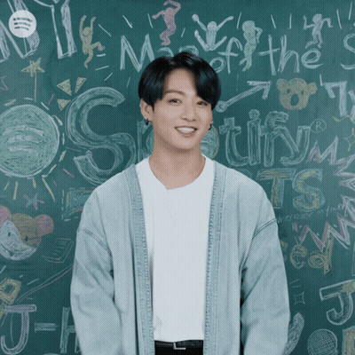 Man In Front Of Blackboard Saying Spotify GIF